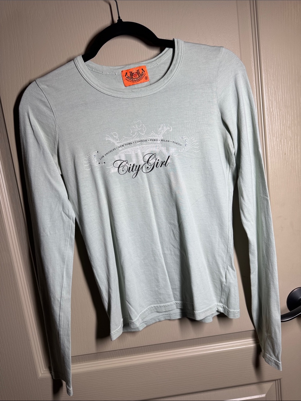 Juicy Couture Mint Crewneck Tee Shirt NWOT Small